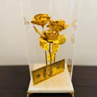 کادو گل و دلار طلایی