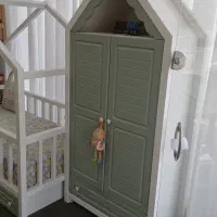 تخت کلبه نوجوان و کمد کلبه فوری فروش|تخت و سرویس خواب|تهران, علم و صنعت|دیوار