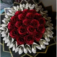 انواع دسته گل و باکس گل روبانی