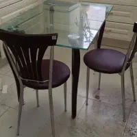 میز چهار نفره شیشه سالم