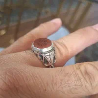 انگشتر نقره خطی چپ استاد احمد