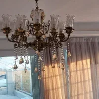 لوستر برنز ۱۰ شاخه|لوستر و چراغ آویز|نظرآباد, احمد آباد|دیوار