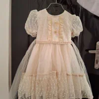 لباس توری دخترانه 7 تا 8 سال خارجی و کاملا نو|لباس|نورآباد, |دیوار