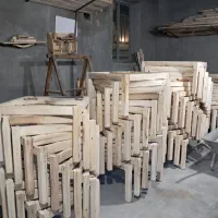 کرسی چوبی کامیاب سفارشی 84 در 84سانت مربع با لوازم|بخاری، هیتر، شومینه|تهران, شهرک ولیعصر جنوبی|دیوار