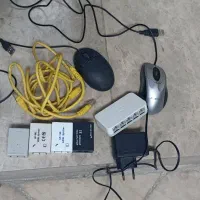تجهیزات شبکه و اینترنت و موس و ...