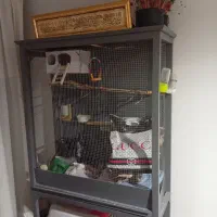 قفس پرنده برگ سفارشی چوب