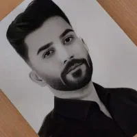 طراحی چهره سیاهقلم|تابلو، نقاشی، عکس|نیشابور, امین اسلامی|دیوار