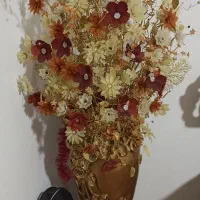 گل چیپسی بزرگ با گلدان بزرگ|گل مصنوعی|مسجد سلیمان, |دیوار
