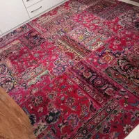 فرش دستبافت کلاژ (چهل تیکه) کار کرده