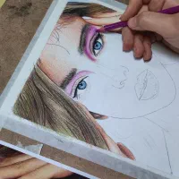 نقاشی چهره|تابلو، نقاشی، عکس|رشت, استادسرا|دیوار