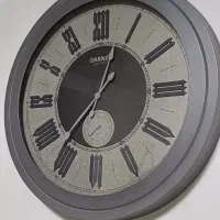 ساعت‌دیواری‌رنگ‌طوسی‌تیره‌قطر۷۰