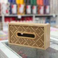 جا دستمال کاغذی چوبی