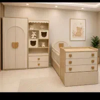 تخت و کمد نوزاد مدل آستره افساطی