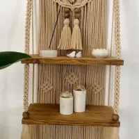 دیوار کوب مکرومه شلف.کوسن .چشم نظر.پرده|صنایع دستی و سایر لوازم تزئینی|پاکدشت, پاکدشت (مامازند)|دیوار