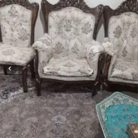 مبل سلطنتی منبت کاری شده 9 نفره از چوب گردو