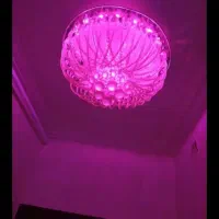 لوستر سقفی چشمه نور هفت رنگ|لوستر و چراغ آویز|رشت, رودباری|دیوار