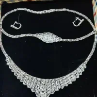 سرویس نقره ۹۲۵ عیارتراش خورده ۳۷ گرم