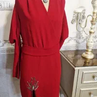 دومدل پیراهن  مجلسی قرمز یلدایی|لباس|مشهد, کوشش|دیوار