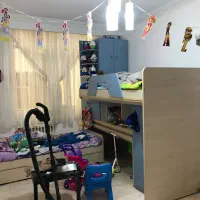 تخت دو طبقه کمجا چوب