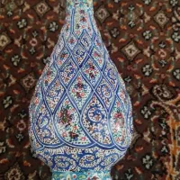گلدان میناکاری نقش پرداز|صنایع دستی و سایر لوازم تزئینی|تهران, جوانمردان (اندیشه)|دیوار