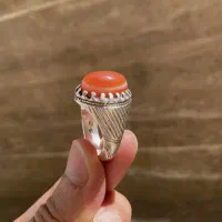 انگشتر نقره سه پوست