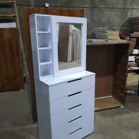 آینه ریلی با دراور و کمد