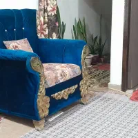 مبل سالم با جلو مبلی بزرگ و دو عدد کوچک