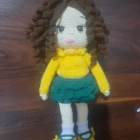 عروسک بافتنی دختربابونه|اسباب‌‌بازی|تهران, باغ خزانه|دیوار