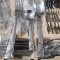 سرویس قاشق چنگال ۲۴نفری یک بار استفاده شده|ظروف سرو و پذیرایی|کرج, خرمدشت|دیوار