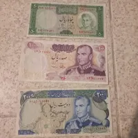 تعداد۱۲قطعه اسکناس قدیمی همه باهم به فروش میرسه