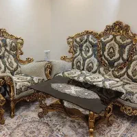 مبل ۷ نفره تمام منبت چوب راش به شرط کارشناسی|مبلمان خانگی و میز عسلی|تهران, شهرک شریعتی|دیوار