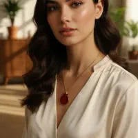 گردنبند رزینی انار شب یلدا