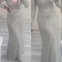 لباس سفید مجلسی سایز 38تا40