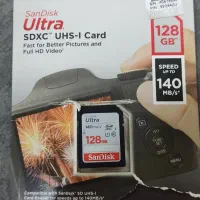 رم 128 گیگ SD کاملا نو بدون استفاده برند SanDisk