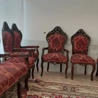 مبل سلطنتی چوب گردو بدون استفاده