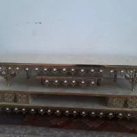 میزتلوزیون برنز۱۴۰سانت ساعت دیواری برنز دیوارکوب