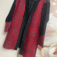 مانتو مخمل و دامن ساسبندی یلدایی