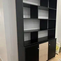 کتابخانه|کتابخانه، شلف، قفسه‌های دیواری|تهران, دهکده المپیک|دیوار