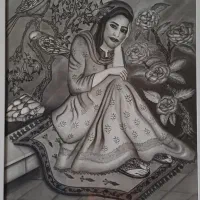 تابلو سیاه قلم