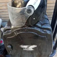 باسکت متورسیکلت درحدنو و کلاه ایمنی