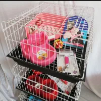 قفس آبخوری ساچمه ایی اسباب بازی خرگوش و همستر