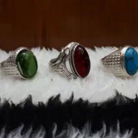 انگشتر مردانه نقره روس رنگ ثابت