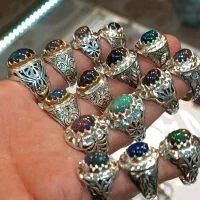 انگشترهای نقره تمام کاردست بانگین های اصلی گرمی۶۰۰