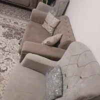 مبل هفت نفره پایه فلزی|مبلمان خانگی و میز عسلی|هشتگرد, خور|دیوار