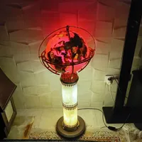 چراغ خواب طرح کره آنتیک پایه سنگ وارداتی