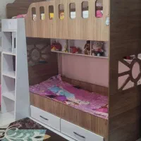تخت دو طبقه ام دی اف|تخت و سرویس خواب|قزوین, |دیوار