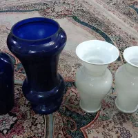 گلدان شیشه ای قدیمی