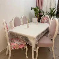 مبل ۷نفره و میزنهار خوری ۶نفره|مبلمان خانگی و میز عسلی|محمدیه-قزوین, |دیوار