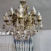 ۲ عدد لوستر ۱۰ شاخه برنز