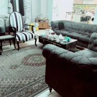 مبل چستر هفت نفره با میز ناهار خوری شش نفری